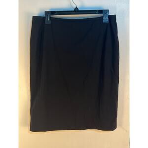 Lafayette 148 NY Pencil Skirt Size Black Wool Minimalist Preppy Office